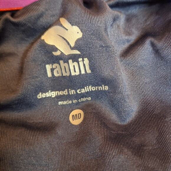 Rabbit Women's Repeats 2" short XOXO rainbow print athletic running shorts lined - Picture 5 of 7